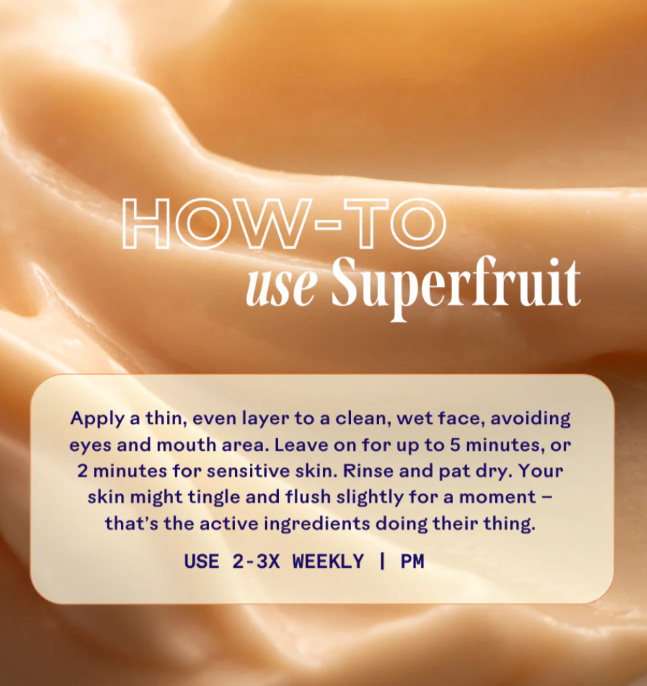 Three Ships Superfruit Lactic + Multifruit 8% Aha Exfoliating Mask