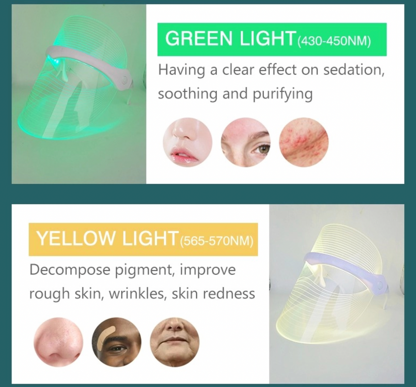 MASQUE LED 7 COULEURS