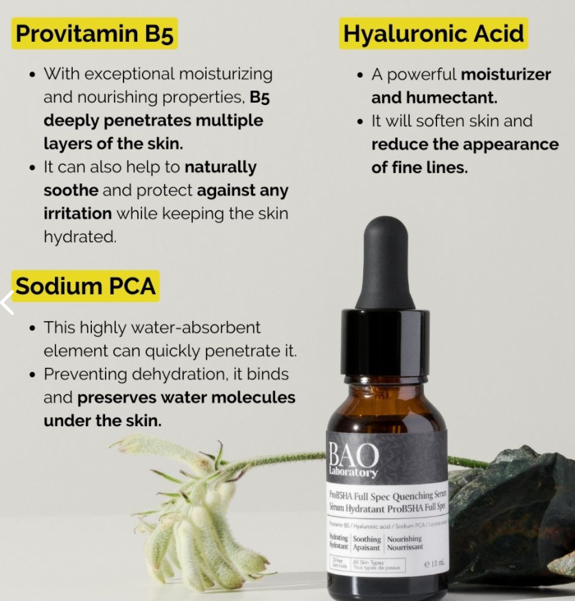 Sérum à l'acide hyaluronique Bao ProB5ha Full Spec