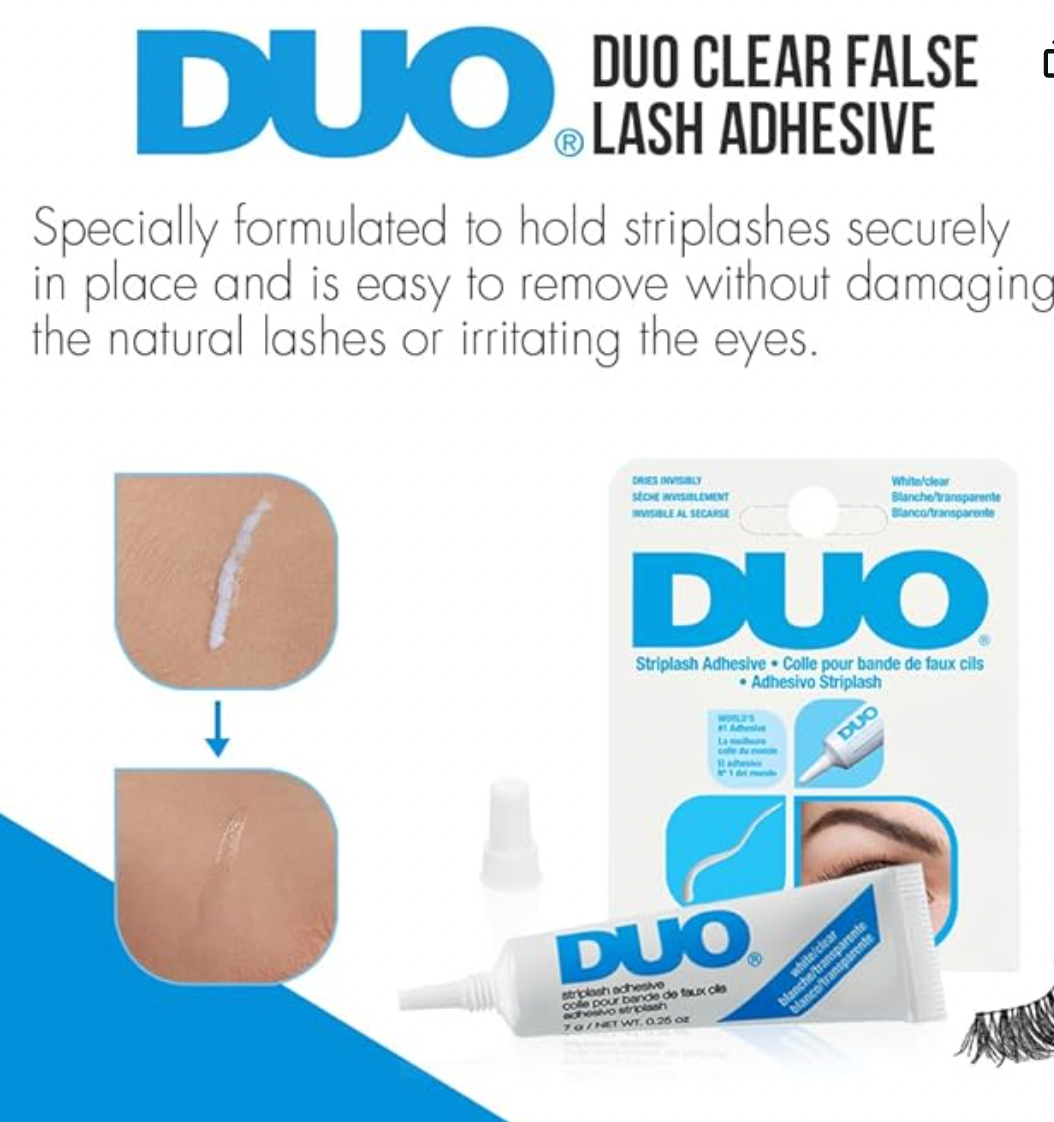 DUO Striplash Faux Eyelash Adhesive Solution - White Clear