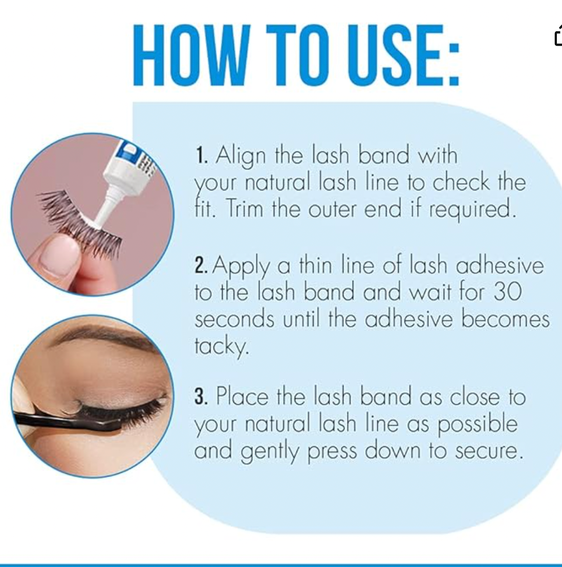 DUO Striplash Faux Eyelash Adhesive Solution - White Clear