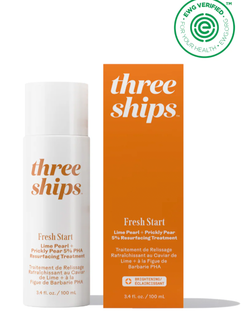 Three Ships Fresh Start™ Lime Pearl + Prickly Pear 5% PHA Resurfacing Treatment