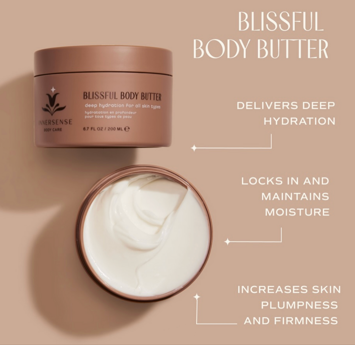 INNERSENSE Blissful Body Butter - vitamins B5, C and D,