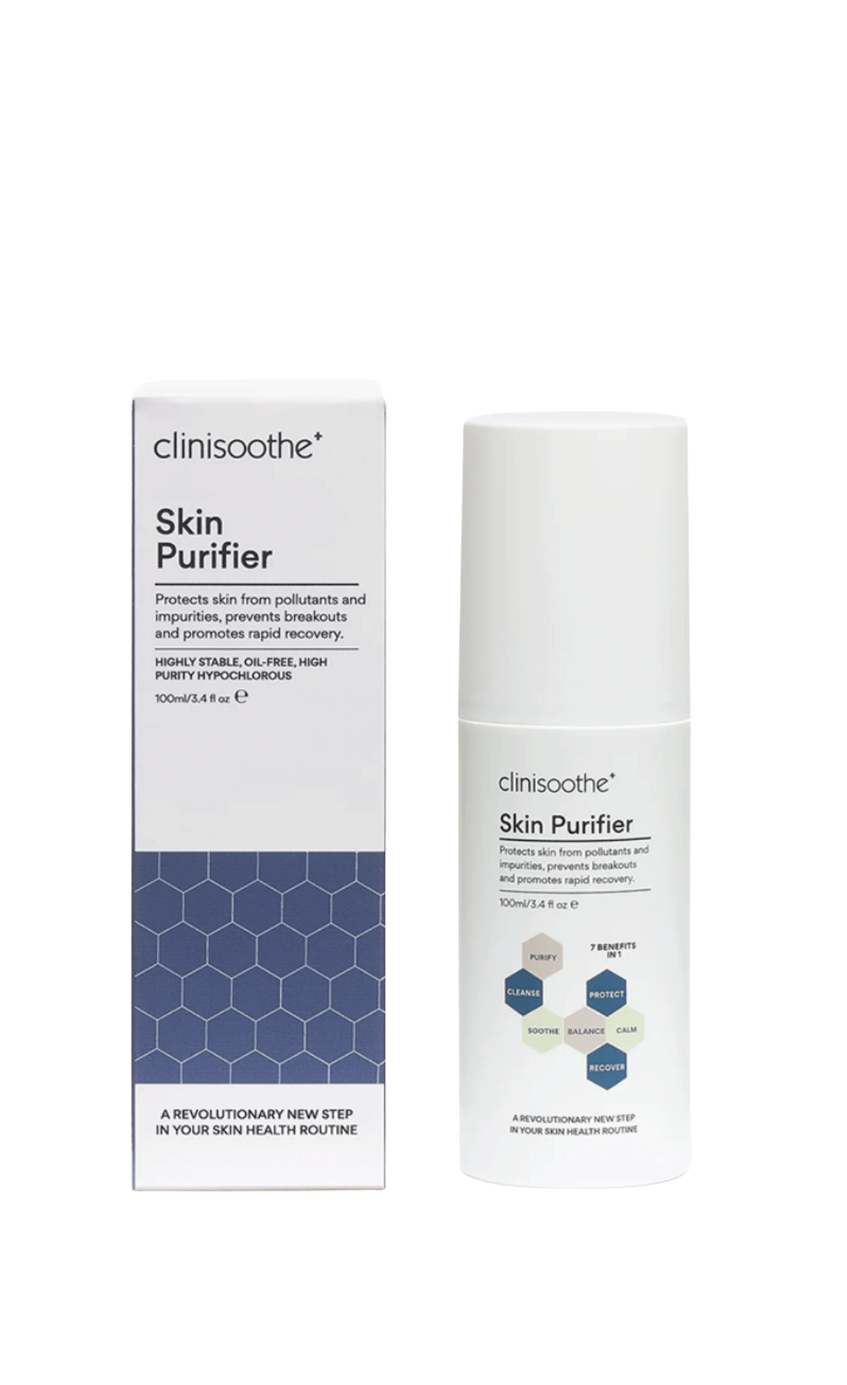 Clinisoothe+ Purifiant pour la peau - Spray hypochloreuse de haute pureté