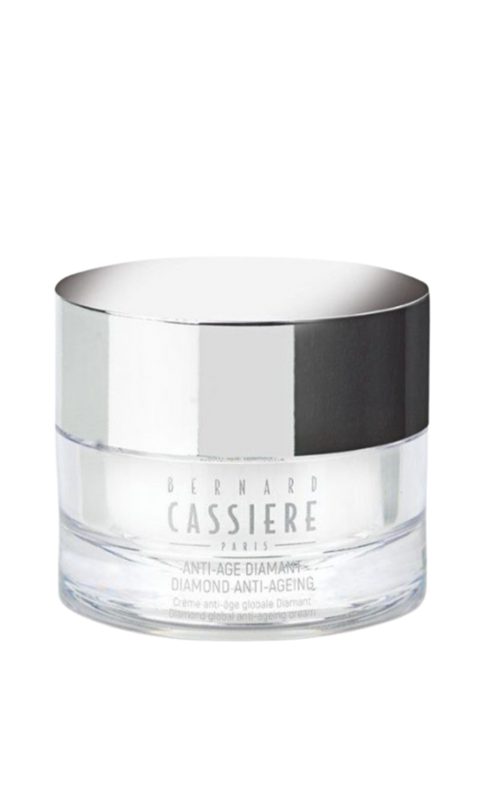 Crème anti-âge globale Diamond de Bernard Cassiere - Poudre de diamant + Acide hyaluronique + Acides aminés encapsulés + Polysaccharide marin + Extrait d'algues