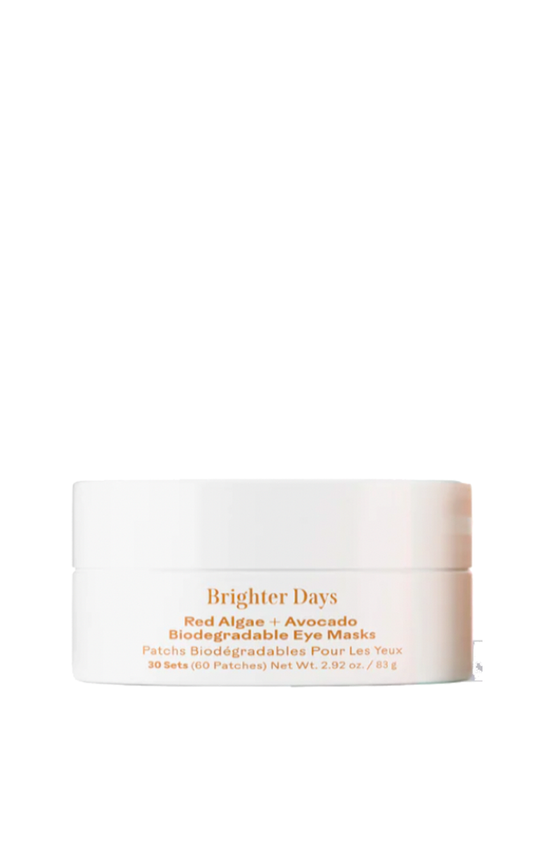 Three Ships Brighter Days™ - Masques pour les yeux biodégradables aux algues rouges et à l'avocat 