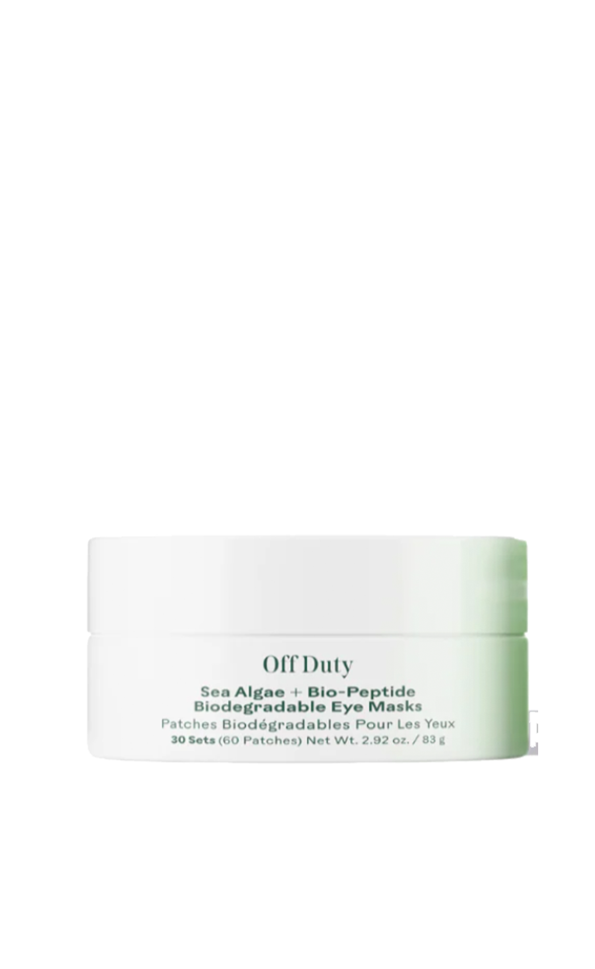 Three Ships OffDuty™ - Masques contour des yeux biodégradables lissants aux algues marines et aux biopeptides 