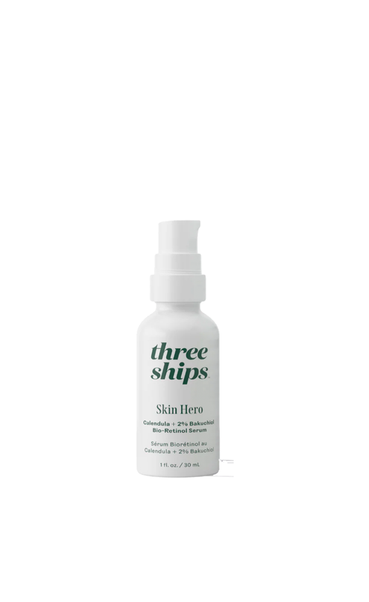 Three Ships SkinHero™ Calendula + 2 % de sérum bio-rétinol Bakuchiol